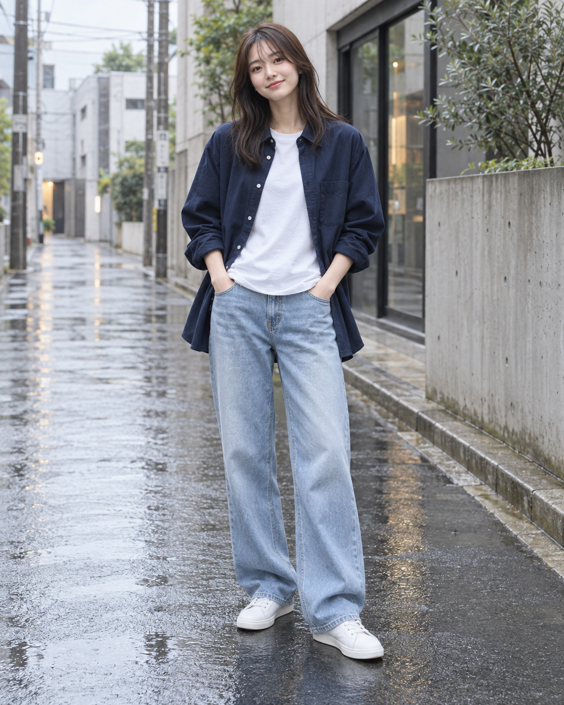 女性モデルの着用イメージ